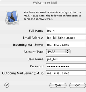 imap apple mail yahoo