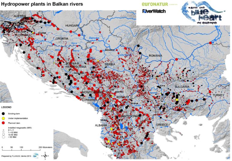 hydropower dams in balkan