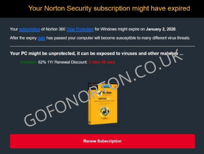 norton renewal email scam